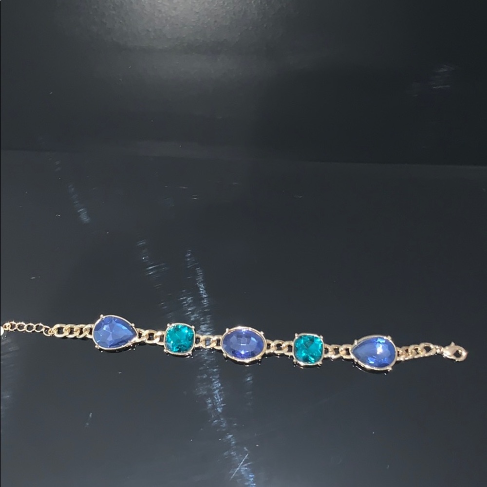 Sapphire and Emerald Gold Bracelet